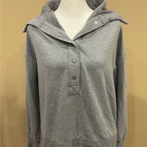 Gray Women's Hoodie Top